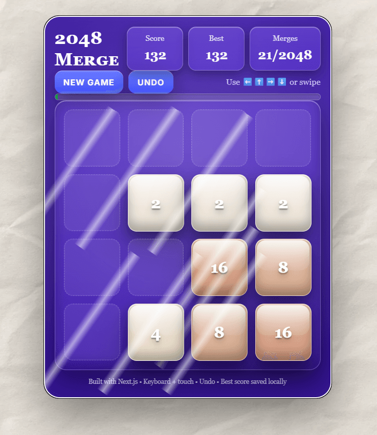 2048 game preview
